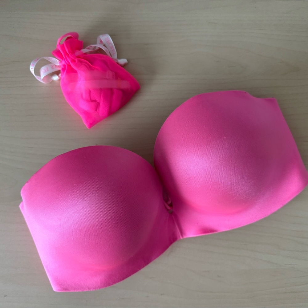 Victoria Secret Pink Padded Strapless Bra
